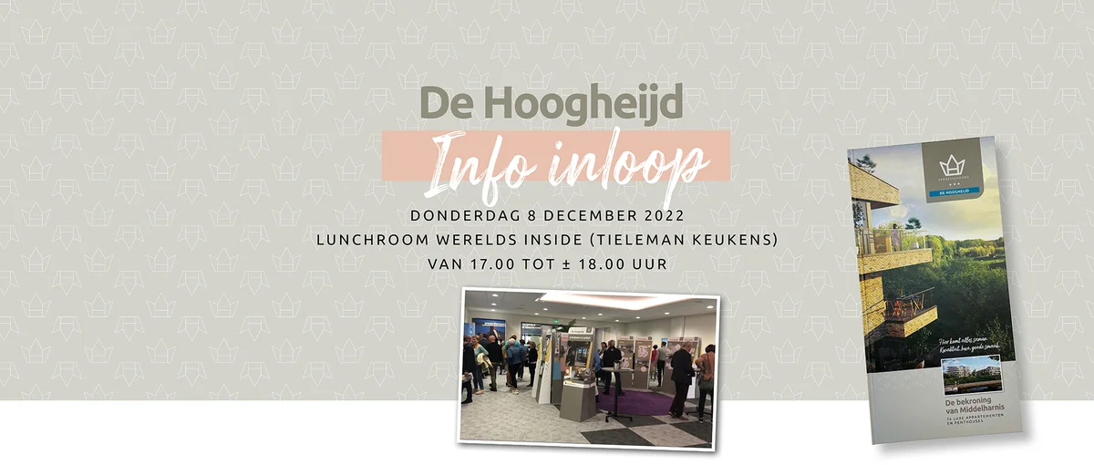 Bezoek donderdag 8 december de ‘Info inloop’